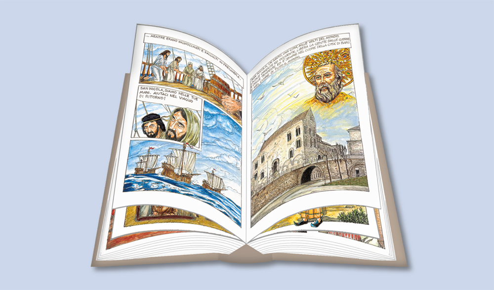 LA STORIA DI SAN NICOLA A FUMETTI